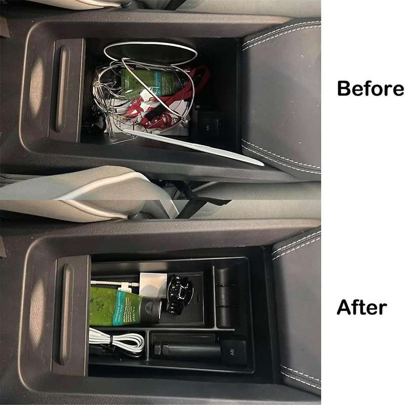 Armrest Storage Box Organizer Center Console Tray for Mach-E 2021-2023 Interior Accessories