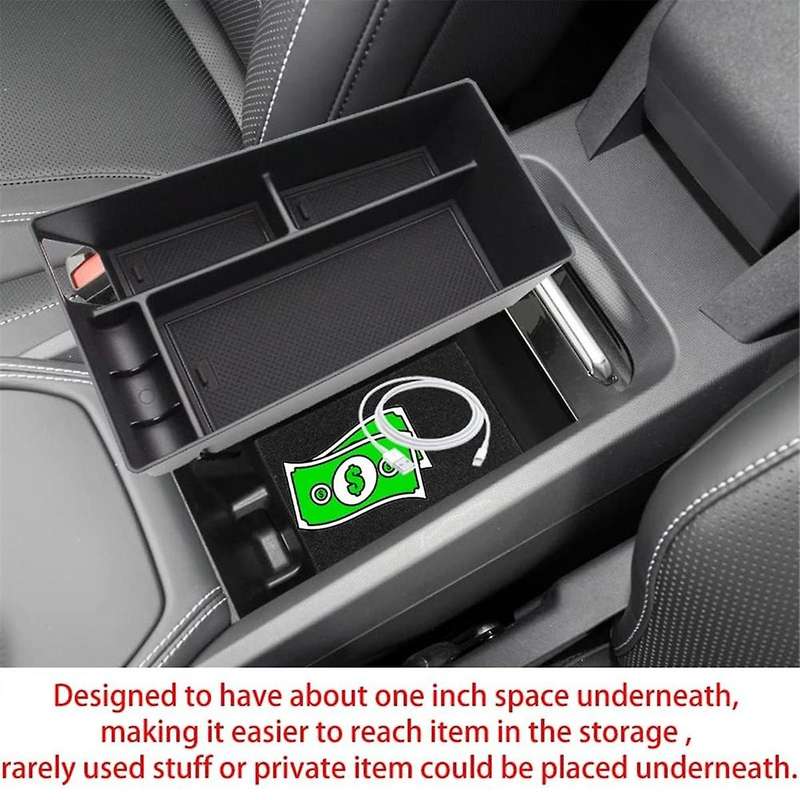 Armrest Storage Box Organizer Center Console Tray for Mach-E 2021-2023 Interior Accessories