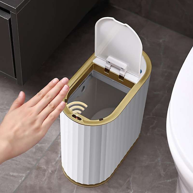Aromatherapy Smart Trash Can Desktop Trash Can Garbage Bin with Aromatherapy Waterproof Narrow Stora
