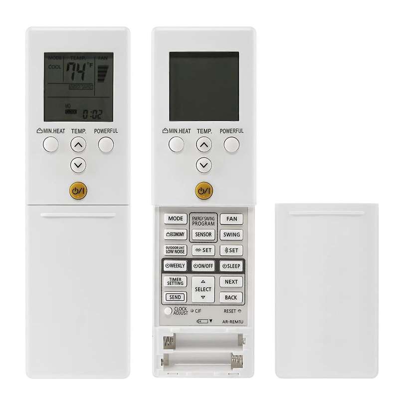 AR-REM1U Replace Air Conditioner Remote for Air Conditioner AR-RED1U AR-REG1U AR-REF1E AR-REA2E, AR
