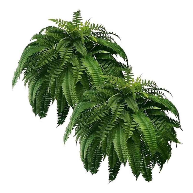 Artificial Boston Fern,Artificial Ferns for Outdoors,Faux Ferns Fake Ferns Artificial Plants