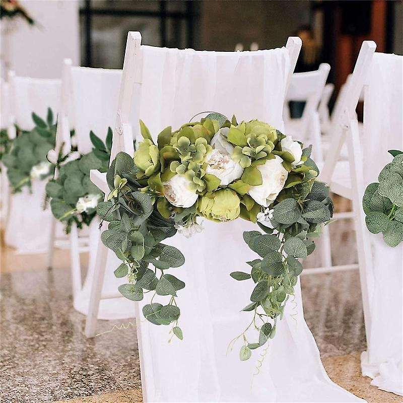 Artificial Floral , 30 Inch Handmade Flower with Arch Garland Simulation Flowers