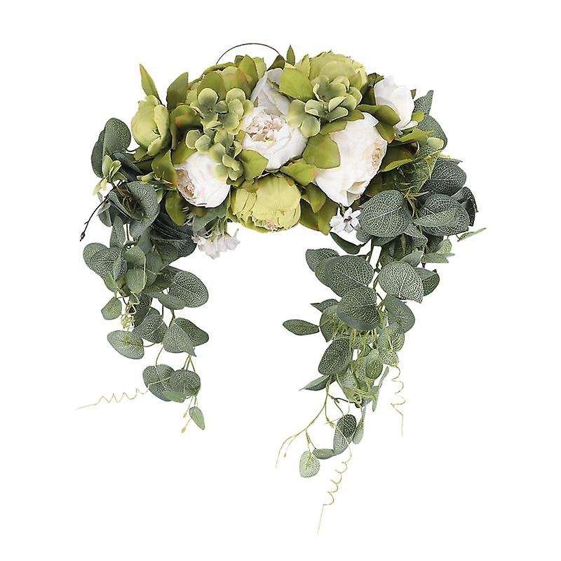 Artificial Floral , 30 Inch Handmade Flower with Arch Garland Simulation Flowers
