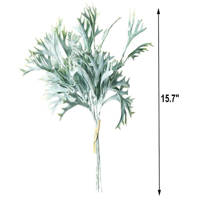Artificial Green Staghorn Fern Platycerium Faux Tropical Elkhorn Fern Outdoor Greenery Plant for Wed