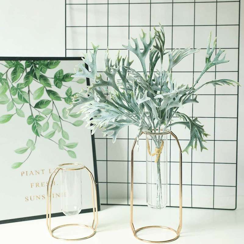 Artificial Green Staghorn Fern Platycerium Faux Tropical Elkhorn Fern Outdoor Greenery Plant for Wed