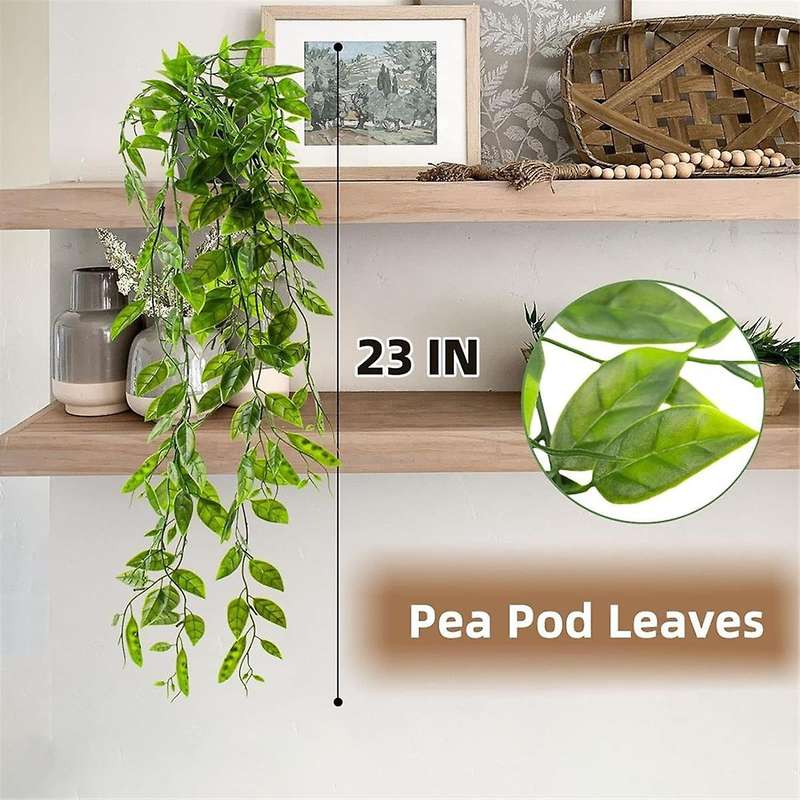 Artificial Hanging Plants 4 Pcs Artificial Hanging Potted Mandala, Eucalyptus Vine, String Of ,for H
