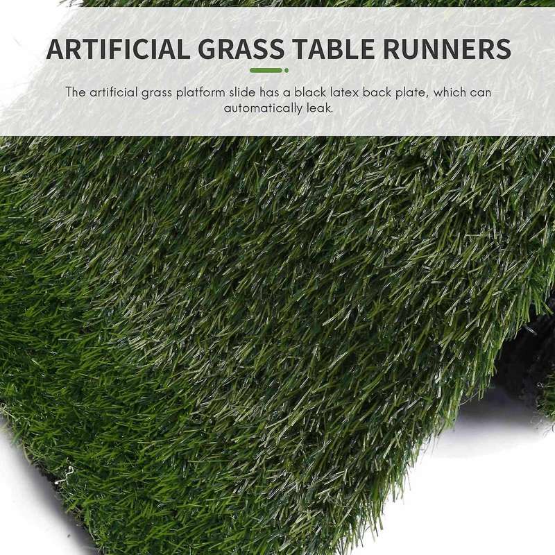 Artificial Grass Table Runners Carpet Roll Synthetic Grass Table Runner 12 x 108 Inch Grass Tableto
