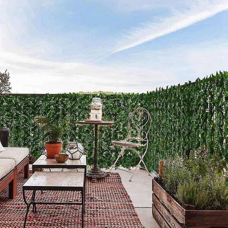 Artificial Leaf Privacy Fence Artificial Hedge Fence Decoration, Suitable for Outdoor Decoration, G