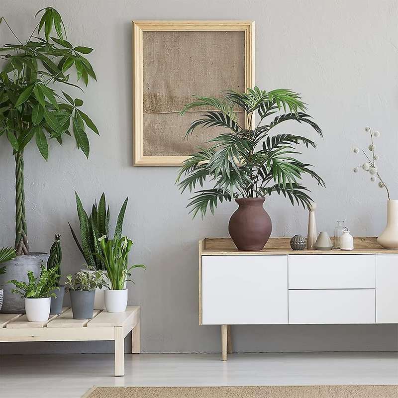 Artificial Palm Plant Leaf Artificial Fake Tropical Big Palm Leaf Artificial Plant