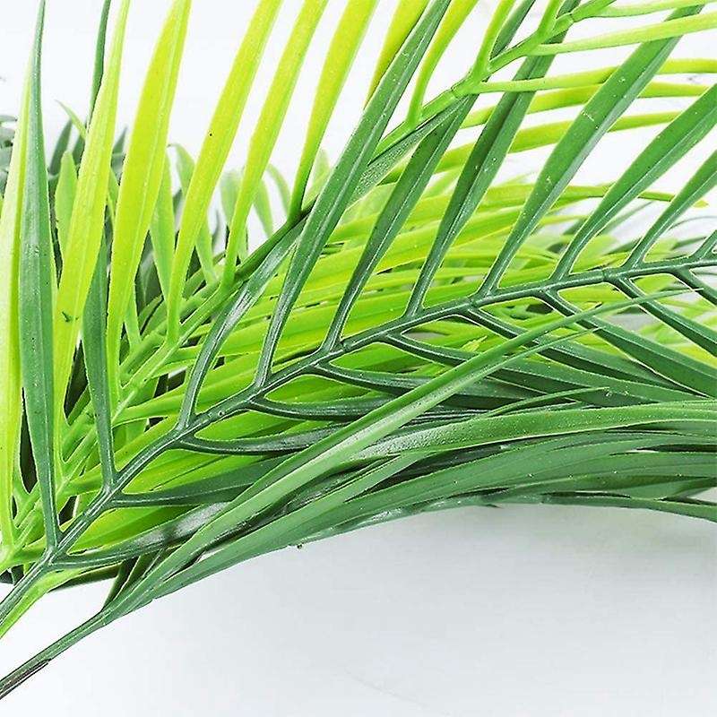 Artificial Palm Leaves Plants Faux Palm Fronds Tropical Large Palm Leaves Greenery Plant for Jungle