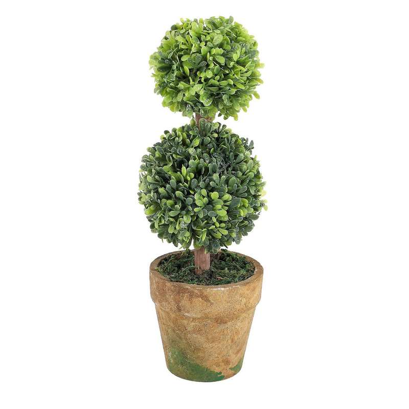 Artificial Plastic Trees In Pots Plant Potted Decor Garden Yard Indoor Outdoor Pattern:Two Ball