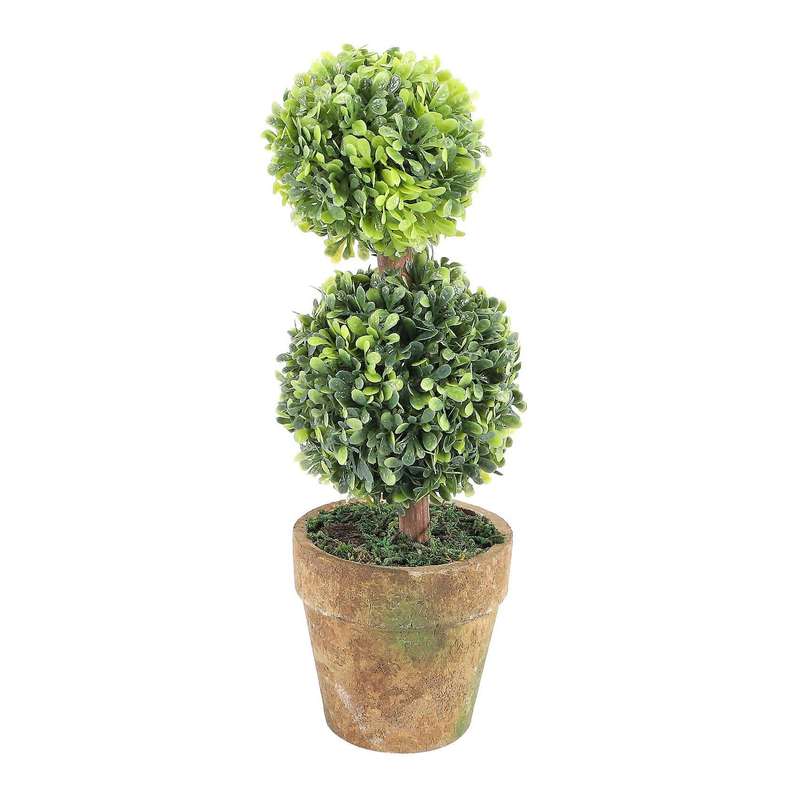 Artificial Plastic Trees In Pots Plant Potted Decor Garden Yard Indoor Outdoor Pattern:Two Ball