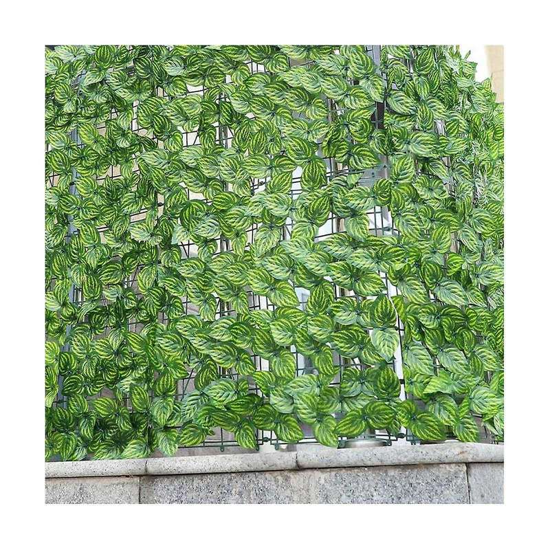 Artificial Plant Fence Green Leaf Fence Panels Privacy Fence Screen Garden Yard Decoration Outdoor