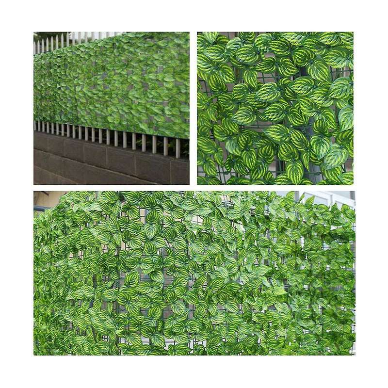 Artificial Plant Fence Green Leaf Fence Panels Privacy Fence Screen Garden Yard Decoration Outdoor