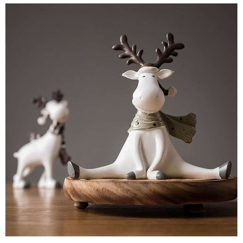 Artistic Home Deer Decorations Figurines New Year Office Living Room Decorations Easter Room