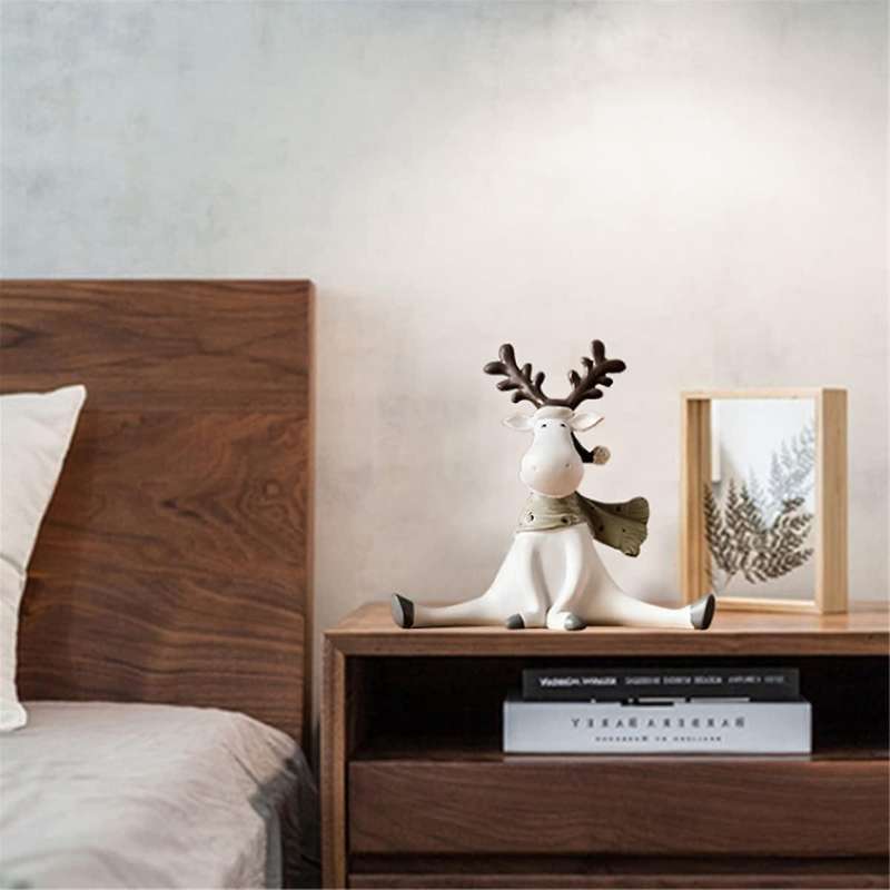 Artistic Home Deer Decorations Figurines New Year Office Living Room Decorations Easter Room