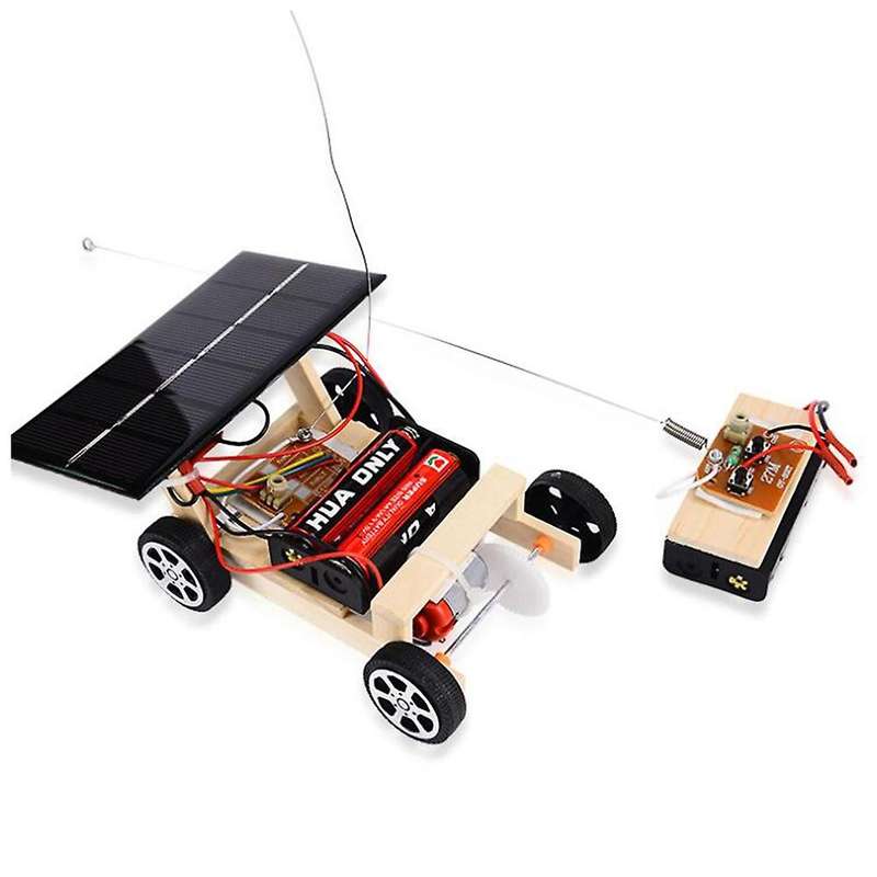Assemble Solar Car Remote Control RC Car Educational Toys DIY Science Technology Car Toys Set for Ch