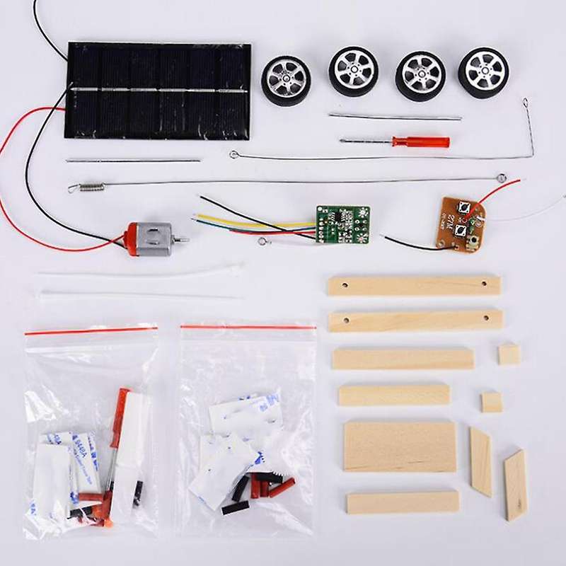 Assemble Solar Car Remote Control RC Car Educational Toys DIY Science Technology Car Toys Set for Ch