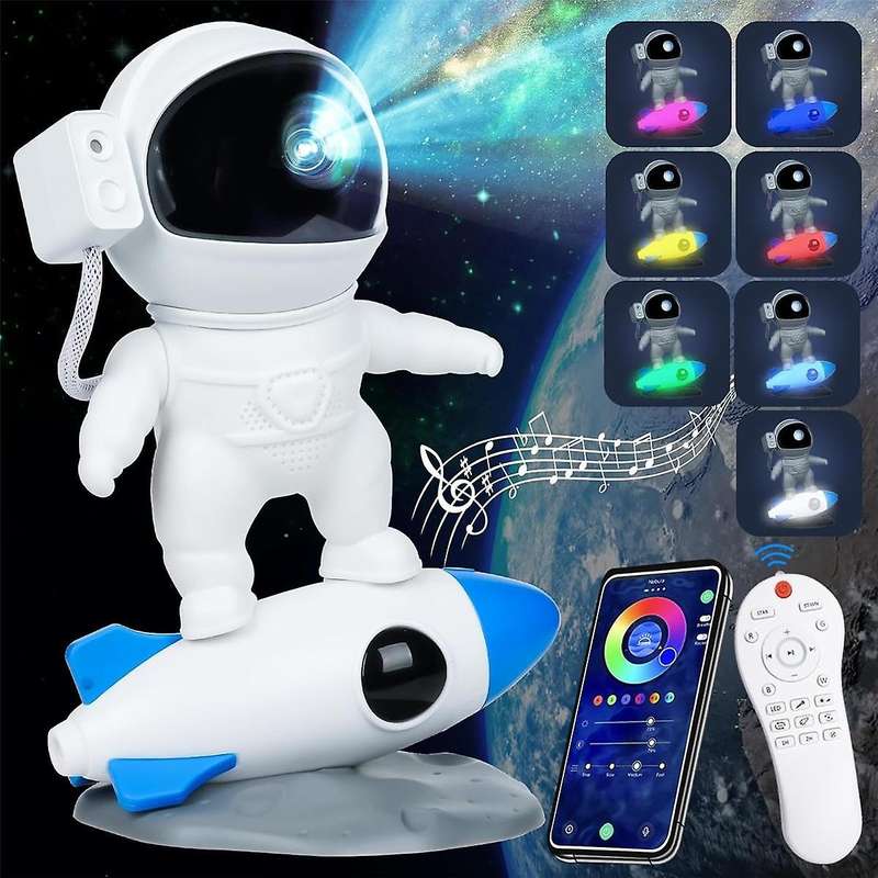Astronaut Galaxy Projector Star Night Light with Remote, Nebula Projector, Space Buddy Projector for