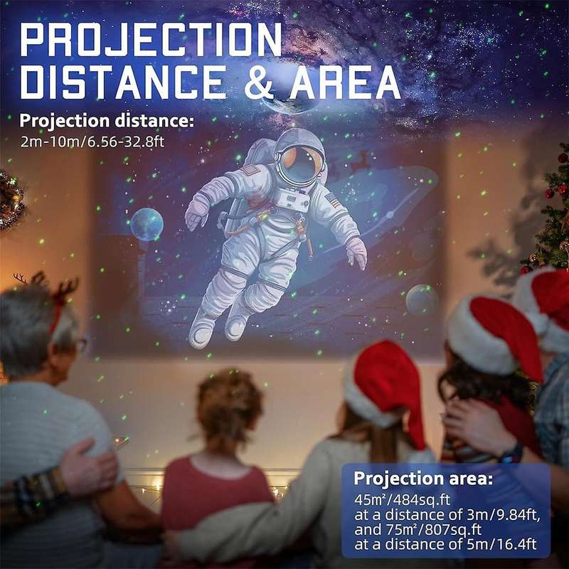 Astronaut Galaxy Projector Star Night Light with Remote, Nebula Projector, Space Buddy Projector for