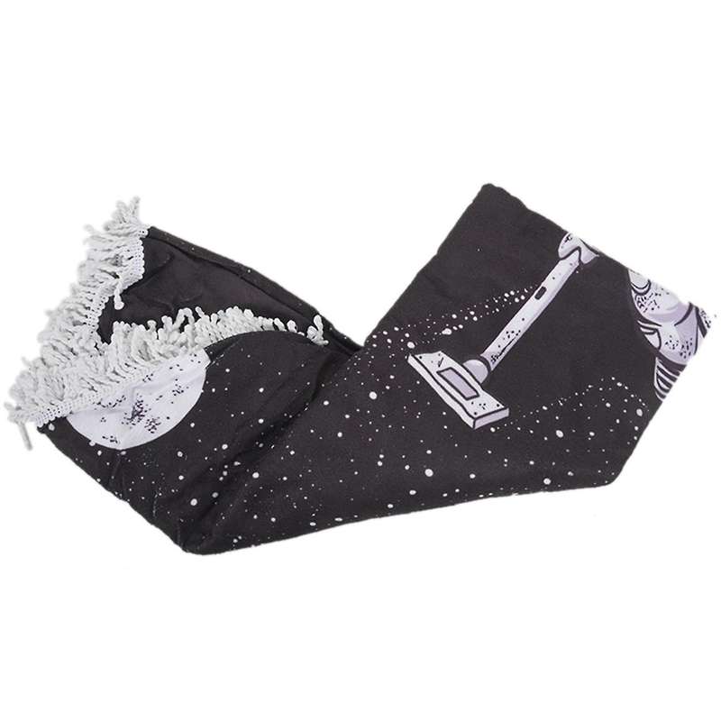 Astronaut Series Microfiber Beach Towel with Drawstring Backpack Bag Sport Yoga Blanket Swimming Bat