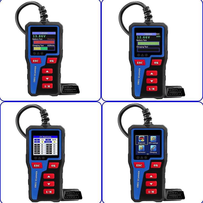 At300 Car Obd2 Scanner Diagnostic Tool Code Reader Engine Cranking Charging Test for Obdii Vehicles