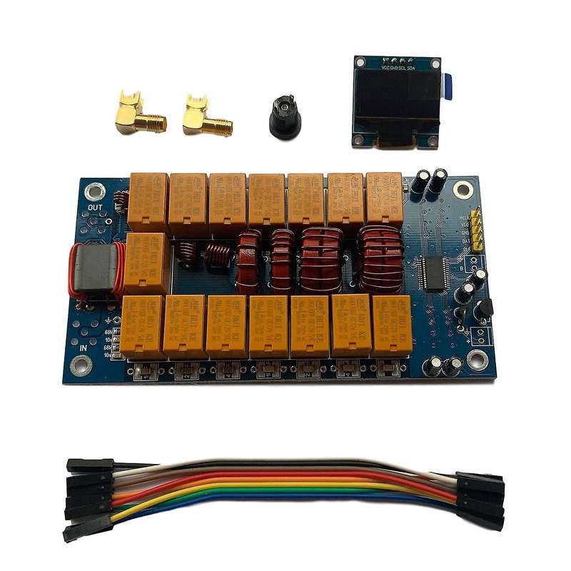 ATU-100 1.8-50MHz ATU-100 Mini Automatic Antenna Tuner By N7DDC 7X7 +0.96Inch OLED