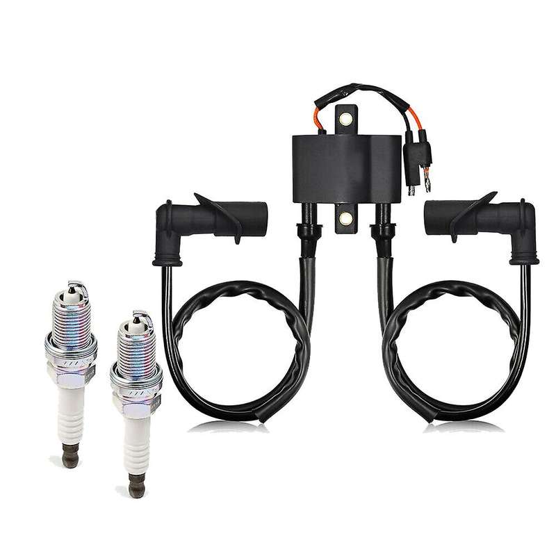 ATV Ignition Coil Spark Plug & Cap for 2004-2006 Sportsman 600 700 Sportsman MV7 4010898 , 4010526
