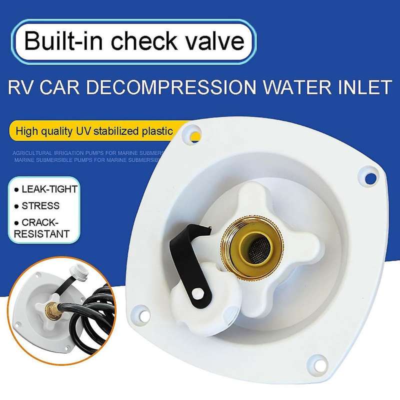 AU Caravan RV Boat Water Inlet Tank Hatch Reduce Pressure Regulator Entry