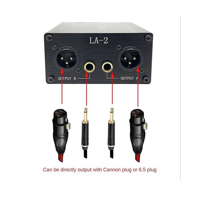 Audio Signal Isolator 6.35 Xlr Head Mixer Audio Current Acoustic Noise Filter Remover La-2