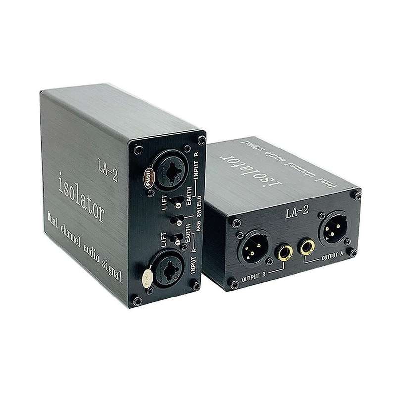 Audio Signal Isolator 6.35 Xlr Head Mixer Audio Current Acoustic Noise Filter Remover La-2