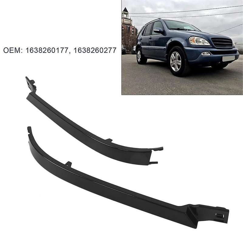 Auto 1pair Headlight Trim Strip Lower Fill Panel Trim for W163 Ml320 Ml350 Ml430 1638260177 16382602