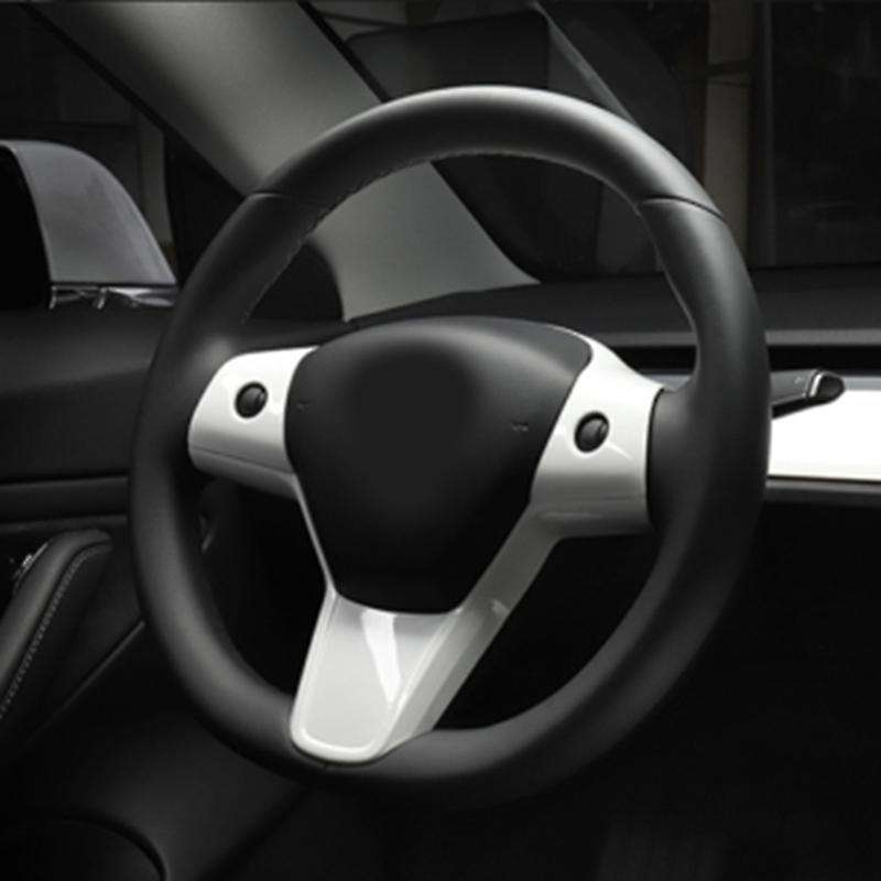 Auto Accessories Interior Steering Wheel Fully Covered Decorative Frame Patch for 2017-2021