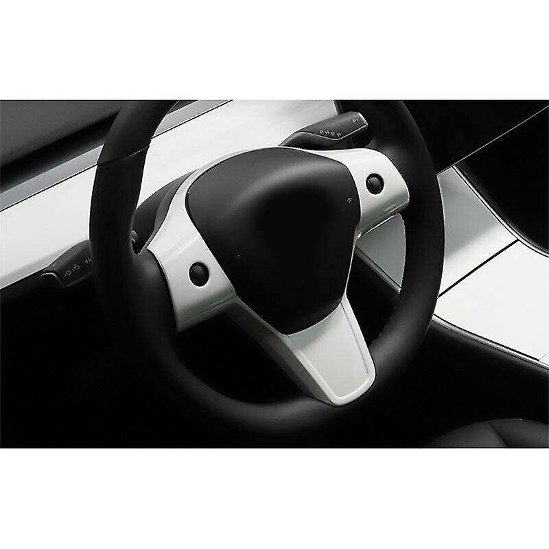 Auto Accessories Interior Steering Wheel Fully Covered Decorative Frame Patch for 2017-2021