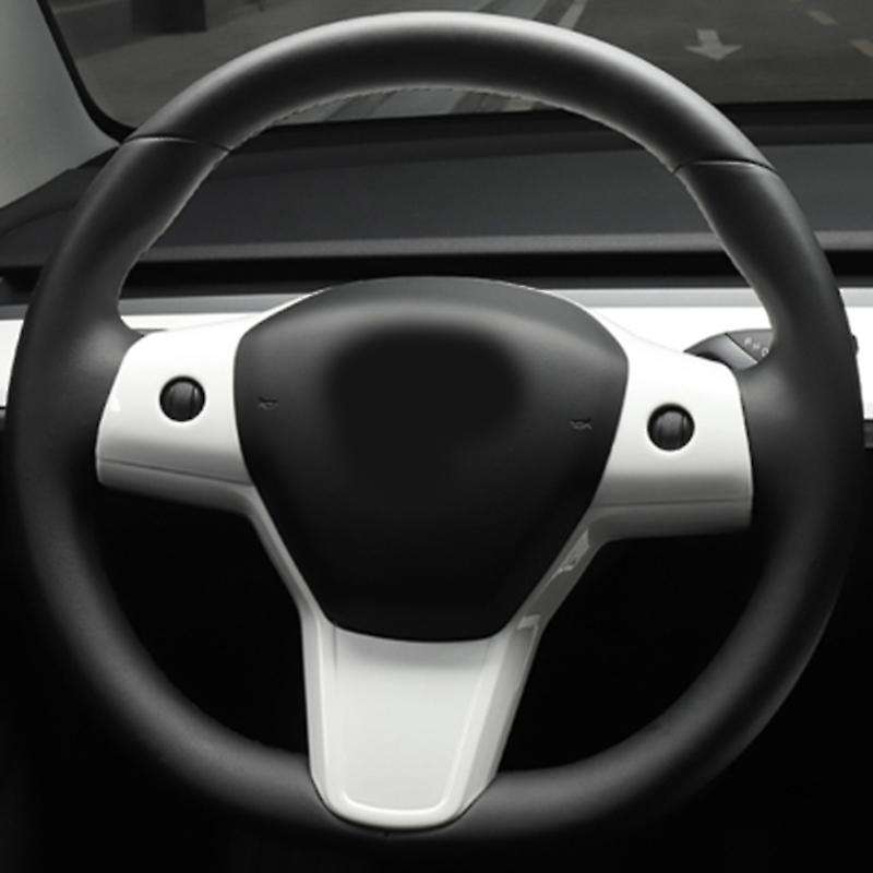 Auto Accessories Interior Steering Wheel Fully Covered Decorative Frame Patch for 2017-2021
