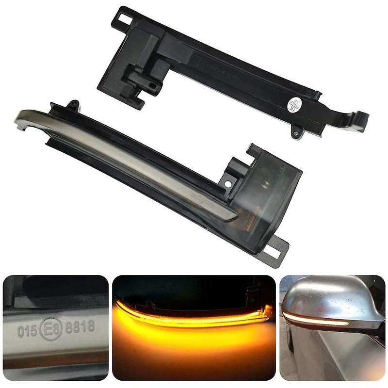 Auto Accessories Side Mirror Turn Signal Lamp Dynamic Blinker for A3 8P A4 A5 B8 Q3 A6 C6, Dynamic Y