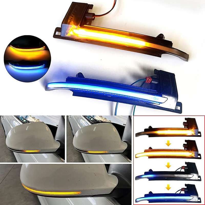 Auto Accessories Side Mirror Turn Signal Lamp Dynamic Blinker for A3 8P A4 A5 B8 Q3 A6 C6, Dynamic Y