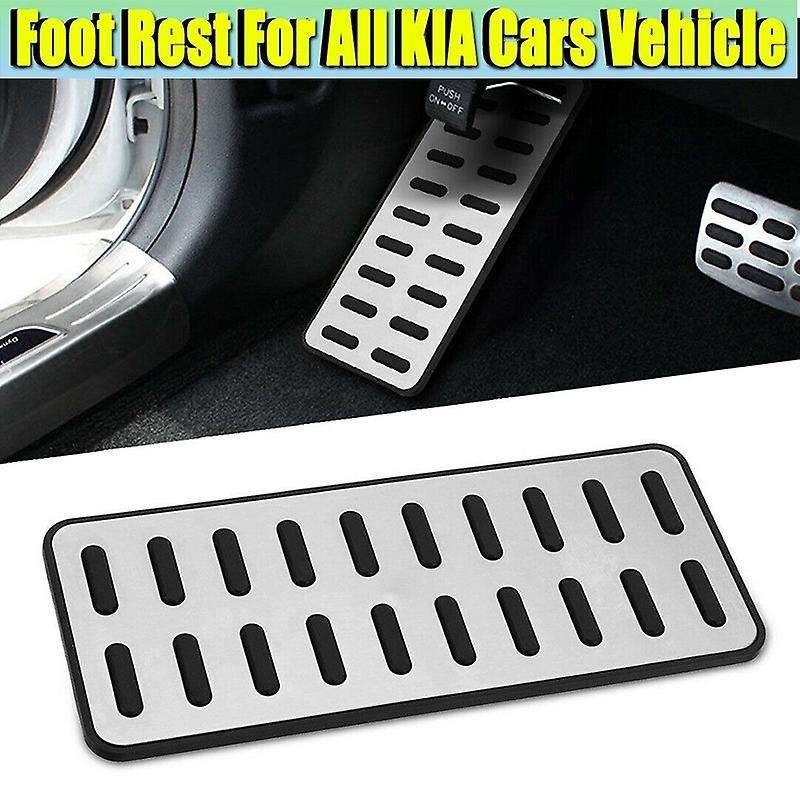 Auto Aluminium Footrest Left Foot Rest Pedal Cover Trim Fit for I30 K5