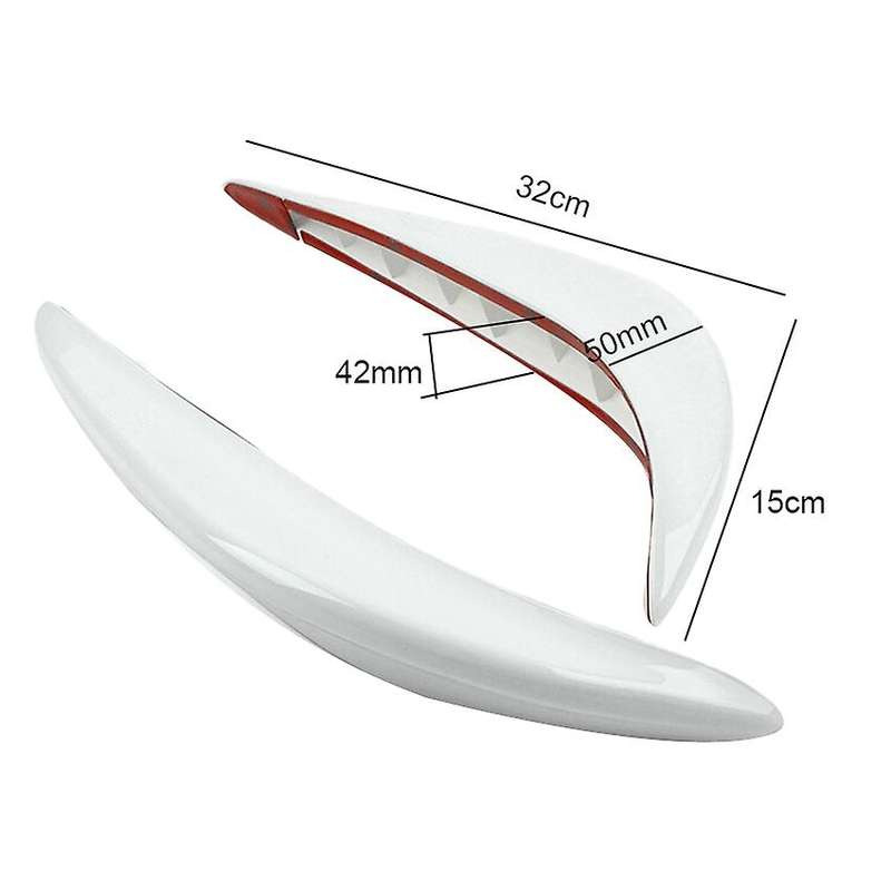 Auto Car Universal Accessories Bumper Corner Guard Cover Anti Scratch Protector Sticker White