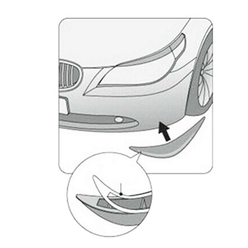 Auto Car Universal Accessories Bumper Corner Guard Cover Anti Scratch Protector Sticker White