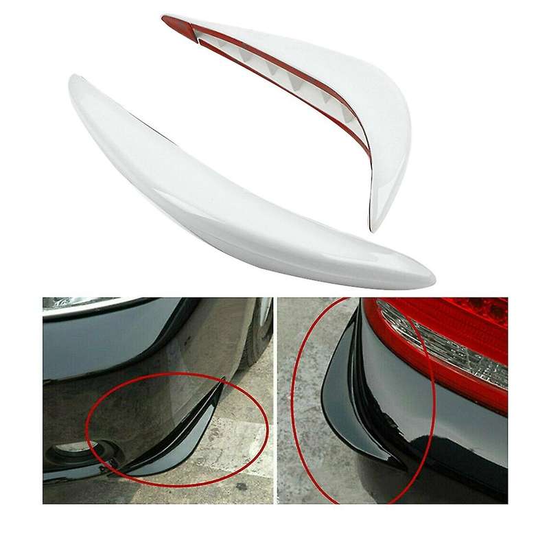 Auto Car Universal Accessories Bumper Corner Guard Cover Anti Scratch Protector Sticker White