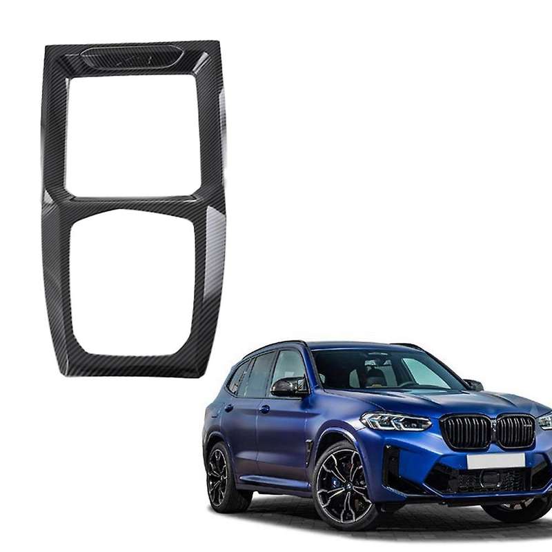Auto Carbon Fiber Central Gear Shift Panel Control Panel Decal Interior Modification for X3 2021 202