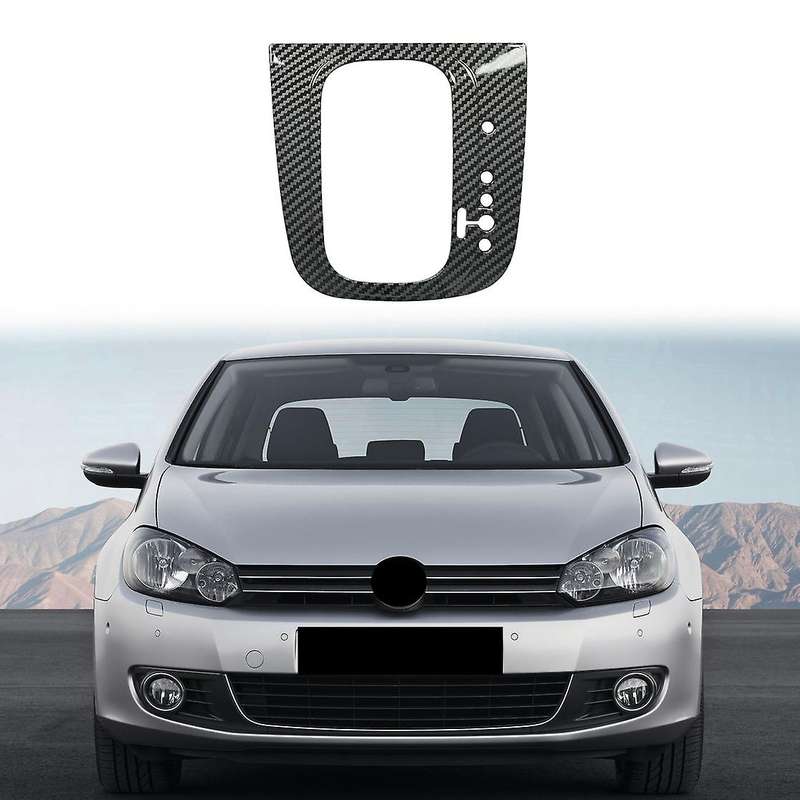 Auto Carbon Fiber Central Gear Shift Panel Control Panel Decal Interior Modification for Golf 6 MK6