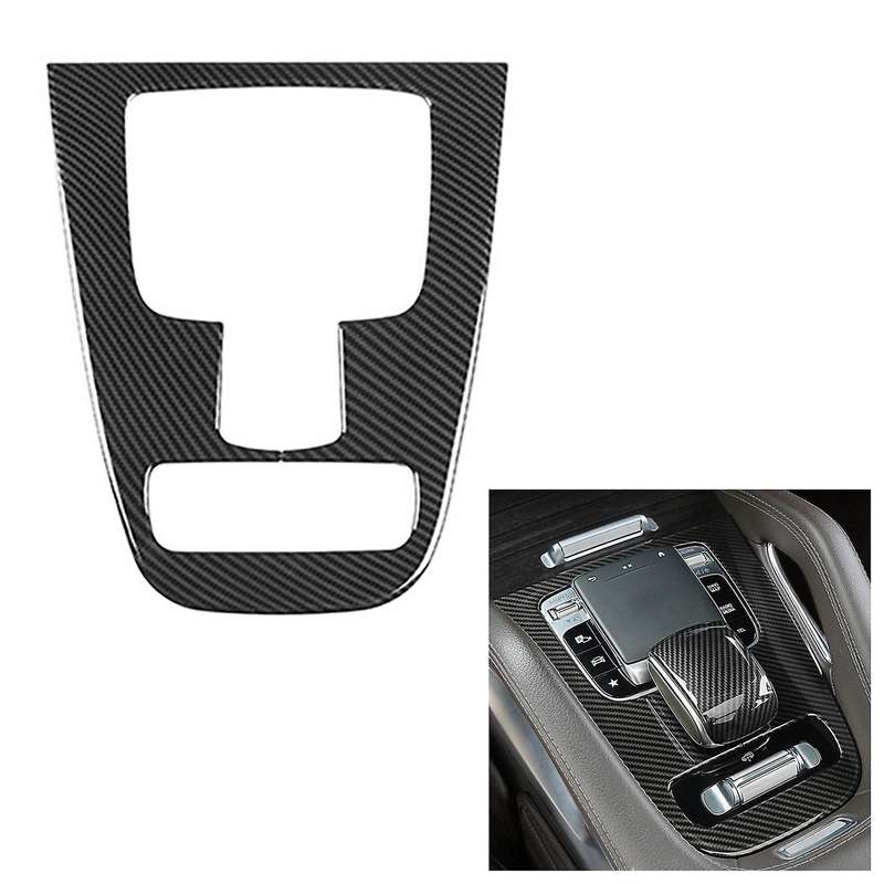 Auto Carbon Fiber Central Gear Panel Control Panel Decal Car Interior Modification for W167 /GLS 202