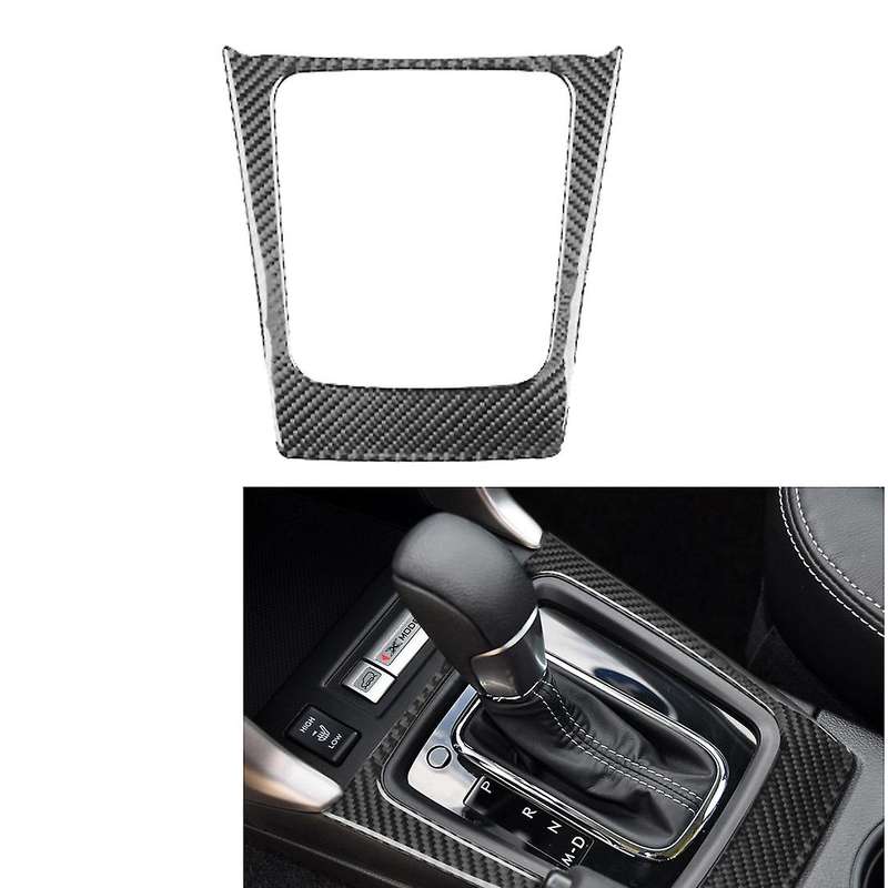 Auto Carbon Fiber Central Gear Shift Panel Control Panel Decal Interior Modification for 2013-2018