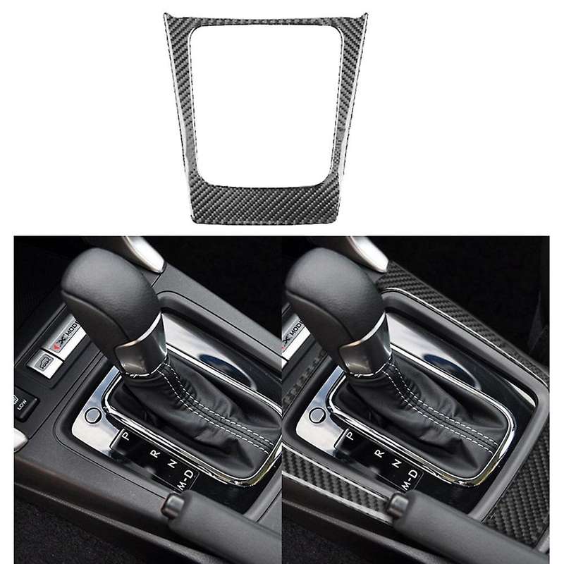 Auto Carbon Fiber Central Gear Shift Panel Control Panel Decal Interior Modification for 2013-2018