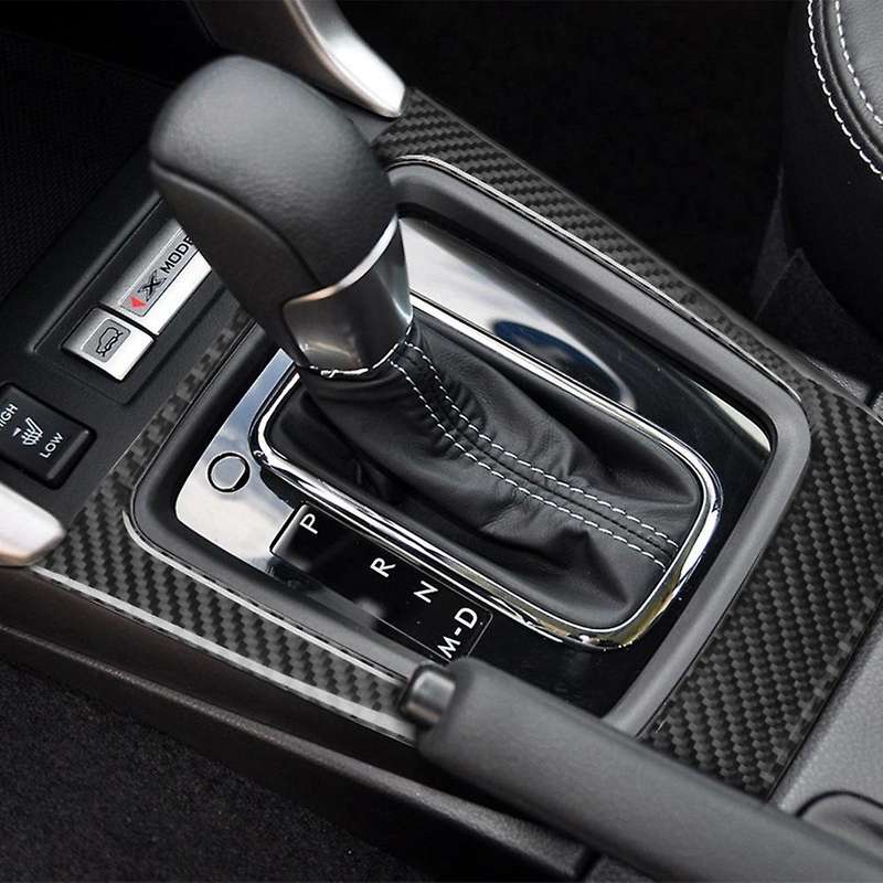 Auto Carbon Fiber Central Gear Shift Panel Control Panel Decal Interior Modification for 2013-2018