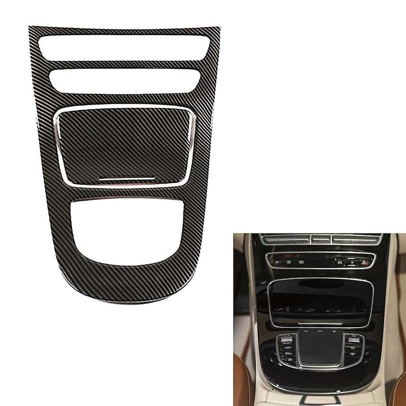 Auto Carbon Fiber Central Gear Panel Control Panel Decal Interior Modification for E Class W213 E260