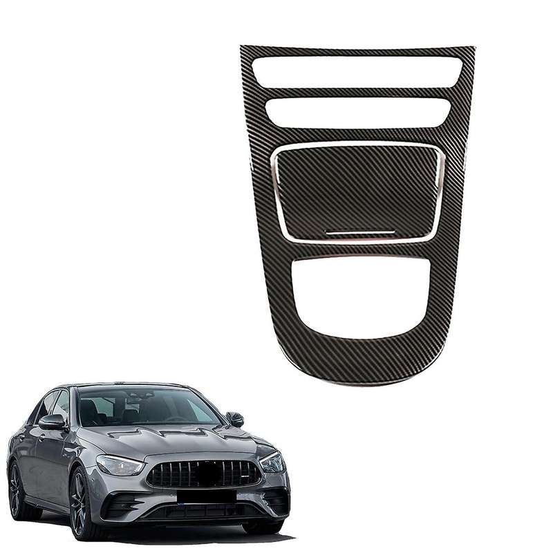 Auto Carbon Fiber Central Gear Panel Control Panel Decal Interior Modification for E Class W213 E260