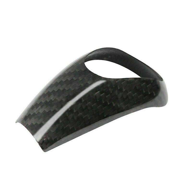 Auto Carbon Fiber Gear Shift Knob Cover Trim for -M Series M3 M5 M6 Car Interior Accessories Black
